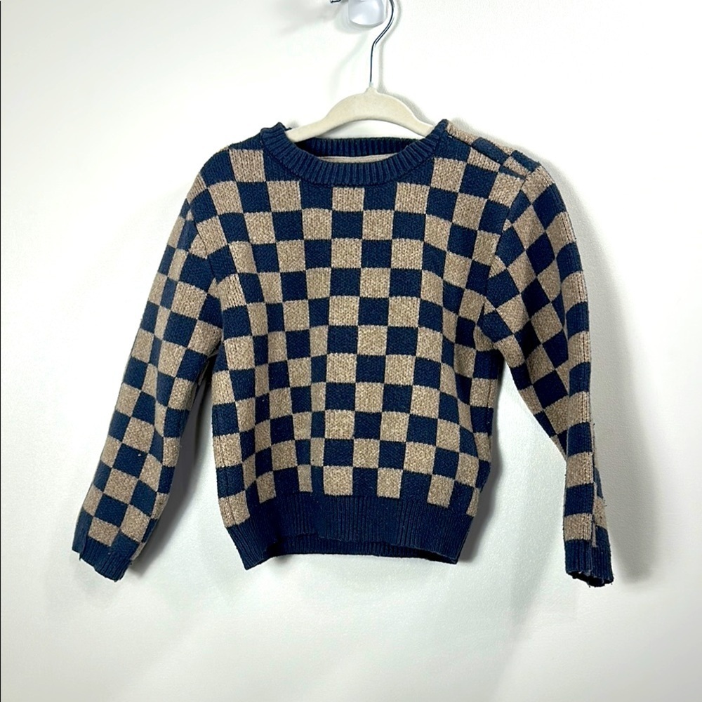 Tommy Bahama boys checkered pattern sweater size 3T.